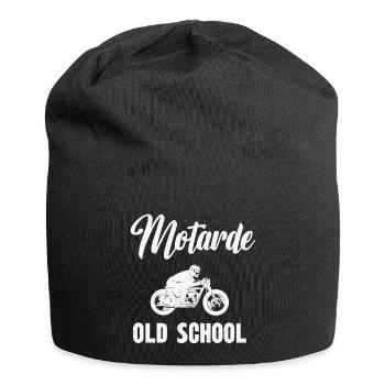 motarde old school - Bonnet en jersey - noir - Devant