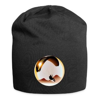 Gleitschirmfliegen ist die schönste Sportart - Jersey-Beanie - Schwarz - Vorne