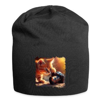 Libérez la créativité de votre chat - Bonnet en jersey - noir - Devant