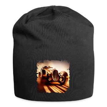 Experience a classic car at the classic car race - Jersey Beanie - black - Front
