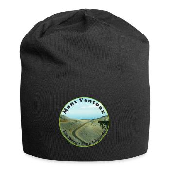 Mit dem Fahrrad über den Mont Ventoux - Jersey-Beanie - Schwarz - Vorne