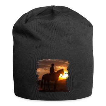 Reiten ist eine alte Tradition - Jersey-Beanie - Schwarz - Vorne