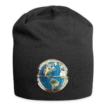 Wir sind im goldenen Käfig gefangen - Jersey-Beanie - Schwarz - Vorne