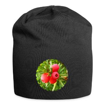 L’if, un conifère indigène - Bonnet en jersey - noir - Devant