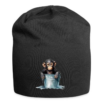 Monkey seeks cooling - Jersey Beanie - black - Front