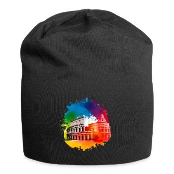 Rom muss man erleben - Jersey-Beanie - Schwarz - Vorne