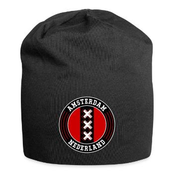 Amsterdam - Jersey Beanie - black - Front