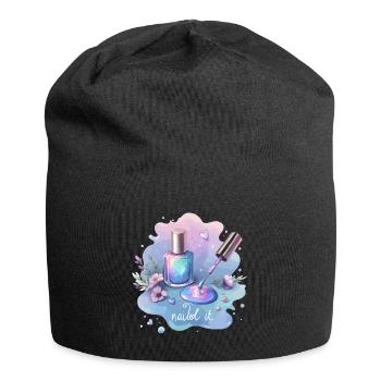 Nailed it Nail Polish Nail Salon - Jersey Beanie - black - Front