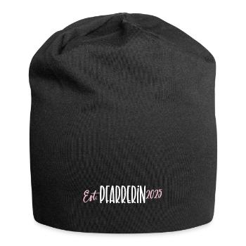 Pfarrerin Geburtstag Jubiläum Dankeschön Pfarrer - Jersey-Beanie - Schwarz - Vorne
