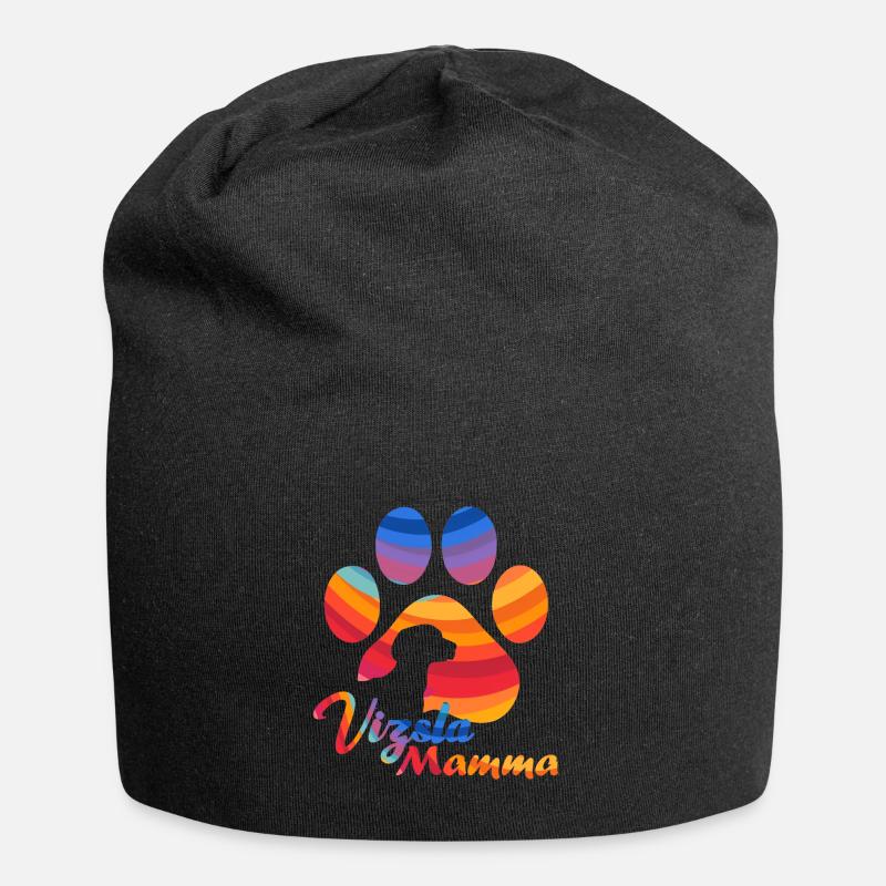 Vizsla Mamma - Rainbow - Jersey-Beanie - Schwarz