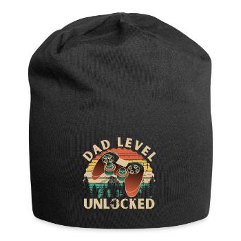 Papa-Level ungetaktet - Jersey-Beanie - Schwarz - Vorne