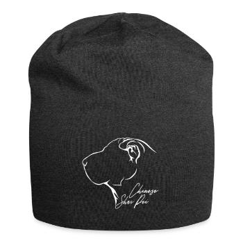 CHINOIS SHAR PEI Profil Chiens Wilsigns - Bonnet en jersey - charbon - Devant