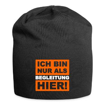 Freund Freundin - Jersey-Beanie - Schwarz - Vorne
