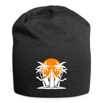 Fête de Noël à Palm Trees Beach - Bonnet en jersey - noir - Devant