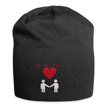 Love Message Silhouette - Jersey Beanie - black - Front