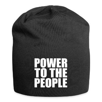 Power to the people - Jersey Beanie - black - Front