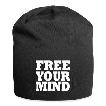 Free your mind - Bonnet en jersey - noir - Devant