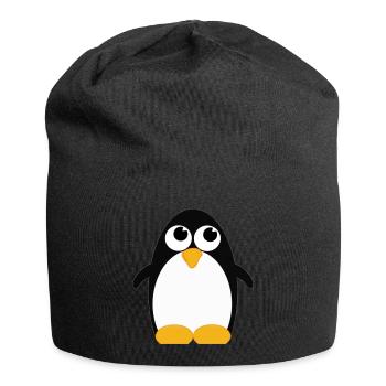 Penguin 01 - Jersey Beanie - black - Front