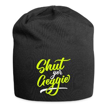 Shut Yer Geggie - Jersey Beanie - black - Front