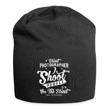 Street Photographer - Photographer Shirt Gift - Jersey Beanie - black - Front