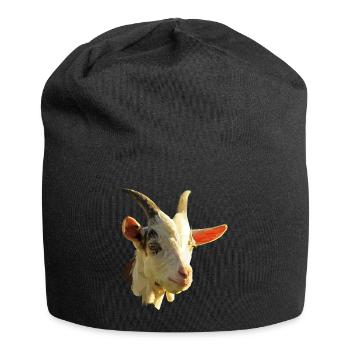 Ziegen T-Shirts Geschenk - Jersey-Beanie - Schwarz - Vorne