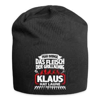 KLAUS - Grill - Jersey-Beanie - Schwarz - Vorne