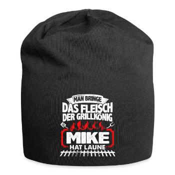MIKE - Grill - Jersey-Beanie - Schwarz - Vorne