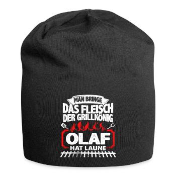 OLAF - Grill - Jersey-Beanie - Schwarz - Vorne