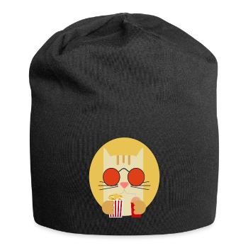 Popcorn Grignots Kino Canapé Fast Food Chips - Bonnet en jersey - noir - Devant