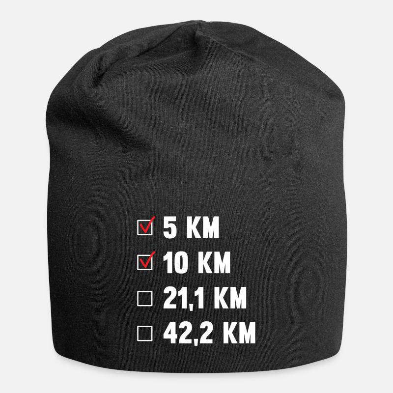 Prochain but demi-marathon - course - jogging - Bonnet en jersey - noir