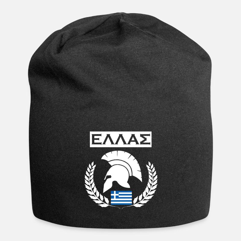 GREECE / HELLAS (2) - Jersey Beanie - black