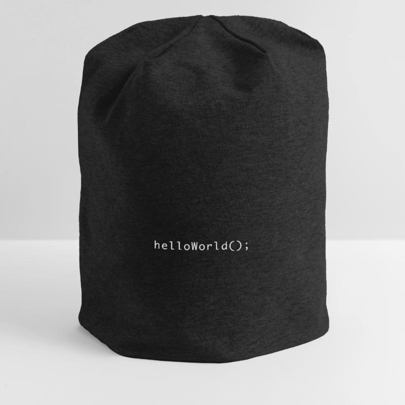 HelloWorld Program Code Coding Informatik Jersey Beanie