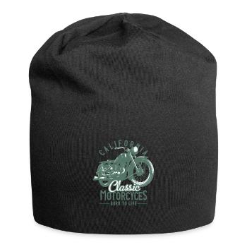 Motorrad Shirt - Jersey-Beanie - Schwarz - Vorne
