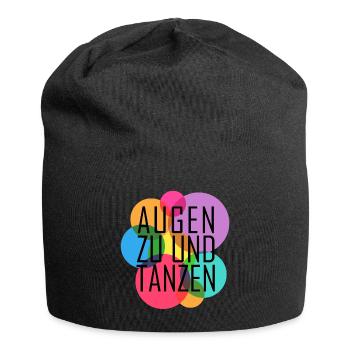 Augen zu und tanzen - Jersey-Beanie - Schwarz - Vorne