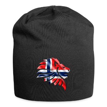 Norwegen - Jersey-Beanie - Schwarz - Vorne