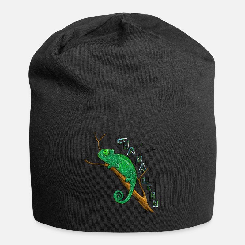 Chamaeleon - Jersey-Beanie - Schwarz
