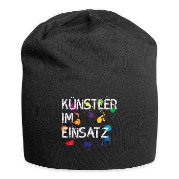 Artiste en utilisation cadeau art - Bonnet en jersey - noir - Devant