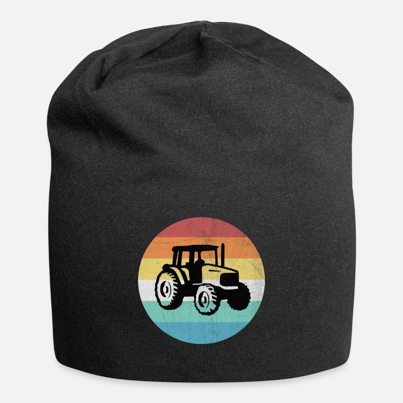 Traktor - Jersey-Beanie - Schwarz