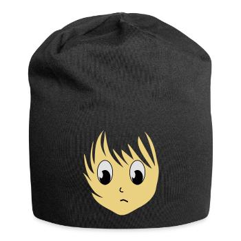 Anime girlie manga girl girls 3 c. - Jersey Beanie - black - Front