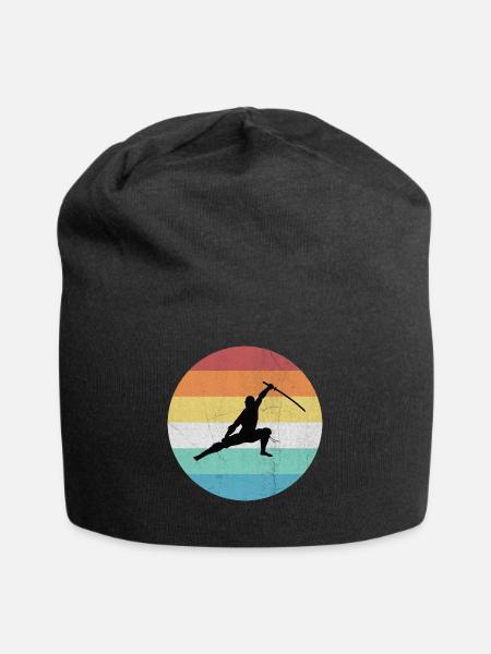 Ninja - Jersey-Beanie - Schwarz