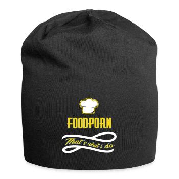 Chef Chef Chef Chef Gift Foodporn Master - Jersey Beanie - black - Front