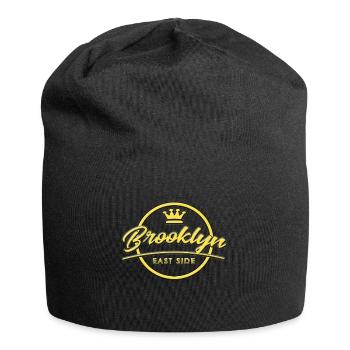 New York, USA, Brooklyn, Gift - Jersey Beanie - black - Front