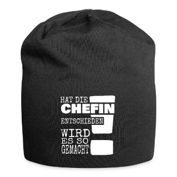 Has boss decided it will be done this way - Jersey Beanie - black - Front