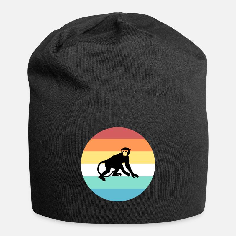 Affe - Jersey-Beanie - Schwarz