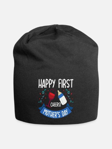 Cadeau de reconnaissance des parents pour la fête des mères - Bonnet en jersey - noir