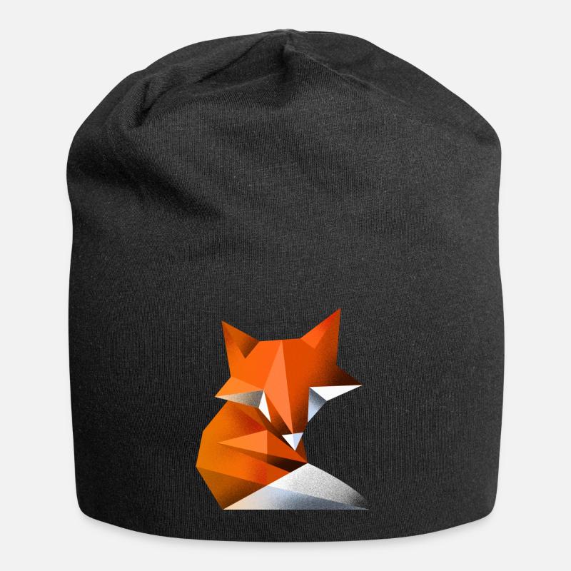 renard - Bonnet en jersey - noir