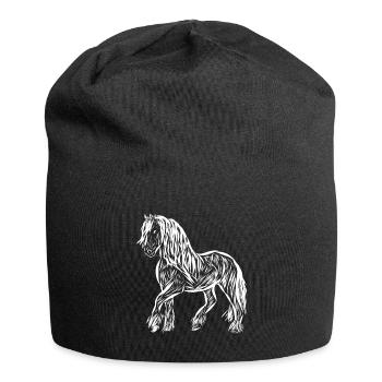 Horse - Jersey Beanie - black - Front