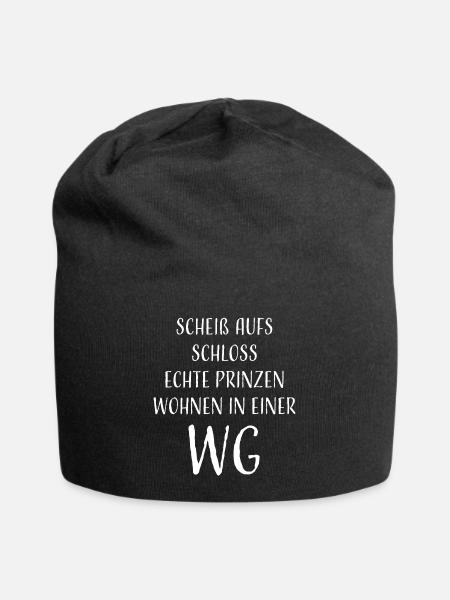 lustiger Spruch WG Wohngemeinschaft Studenten Uni - Jersey-Beanie - Schwarz
