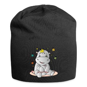 Anniversaire Hippo - Bonnet en jersey - noir - Devant