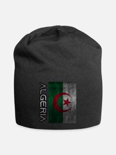 Algerien - Jersey-Beanie - Schwarz